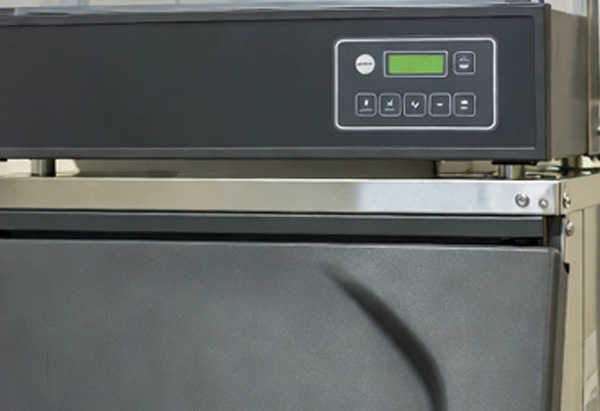 Representative undercounter ice machines in a commercial setting